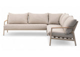 Belito Julia Loungeset 4-delig | 258 x 258 cm | Taupe Rope & Aluminium | Met Aluminium Koffietafel