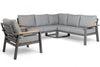 Aluminium Loungeset Hoekbank - Antraciet Frame - Belito Lotte - Incl stoel