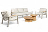 Aluminium Stoel-Bank Loungeset - Taupe - Belito Birmingham - 5 personen