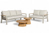 Aluminium Bank Loungeset - Taupe - Belito Birmingham - 4 - delig