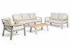 Aluminium Stoel-Bank Loungeset - Taupe - Belito Birmingham - 4 - delig