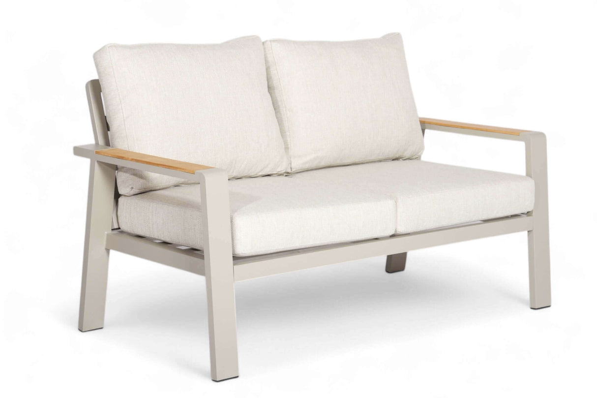 Aluminium Stoel-Bank Loungeset - Taupe - Belito Birmingham - 3 - delig