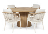 Apple Bee Condor/Belito Daan ronde tuinset 5-delig Oyster