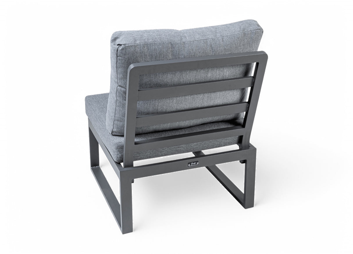 Lotte lounge midden element aluminium antraciet