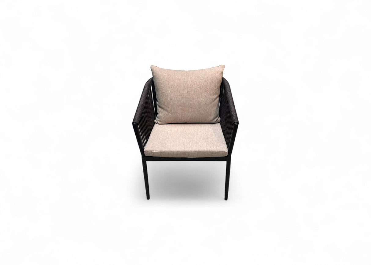 Belito Ouddorp Rope Diningstoel - Grey