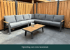 Aluminium Loungeset Hoekbank - Antraciet Frame - 5-delig - Belito Lotte
