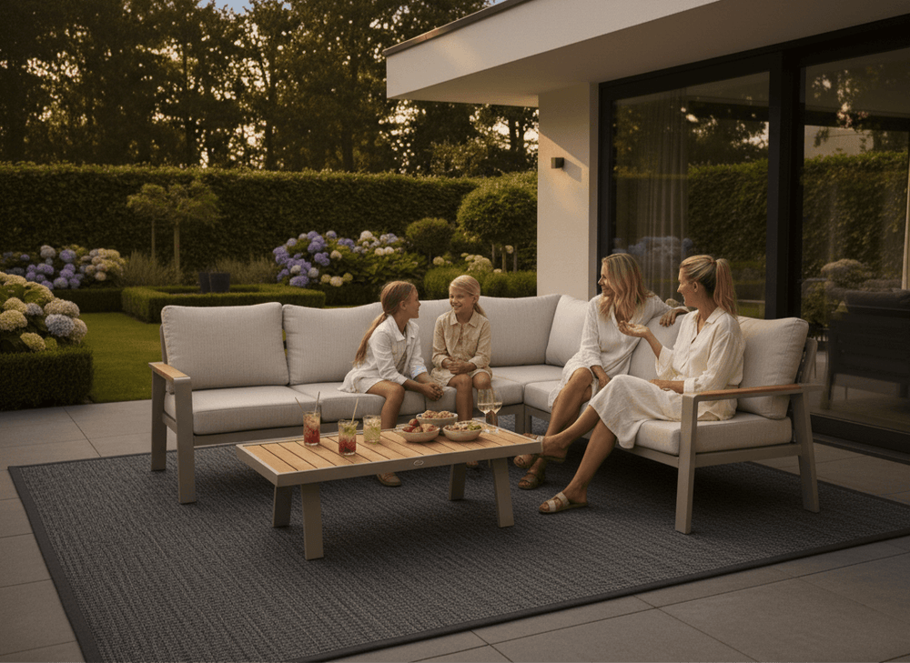 Taupe Loungeset Lotte 6 persoons