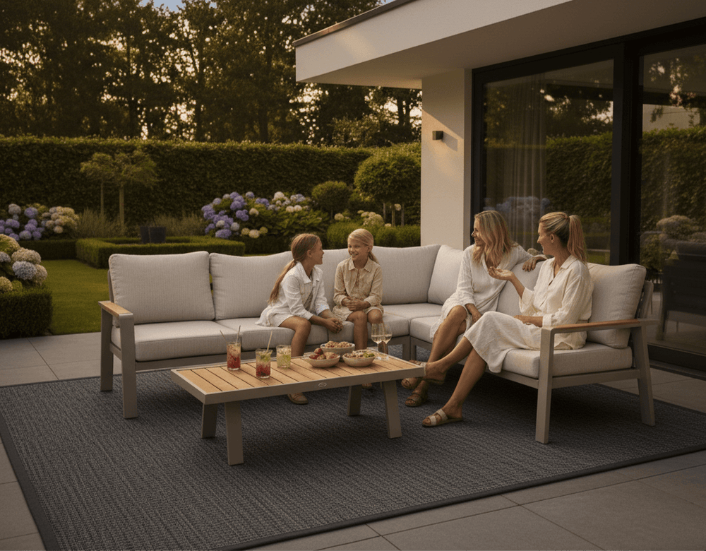 Taupe Loungeset Lotte 6 persoons