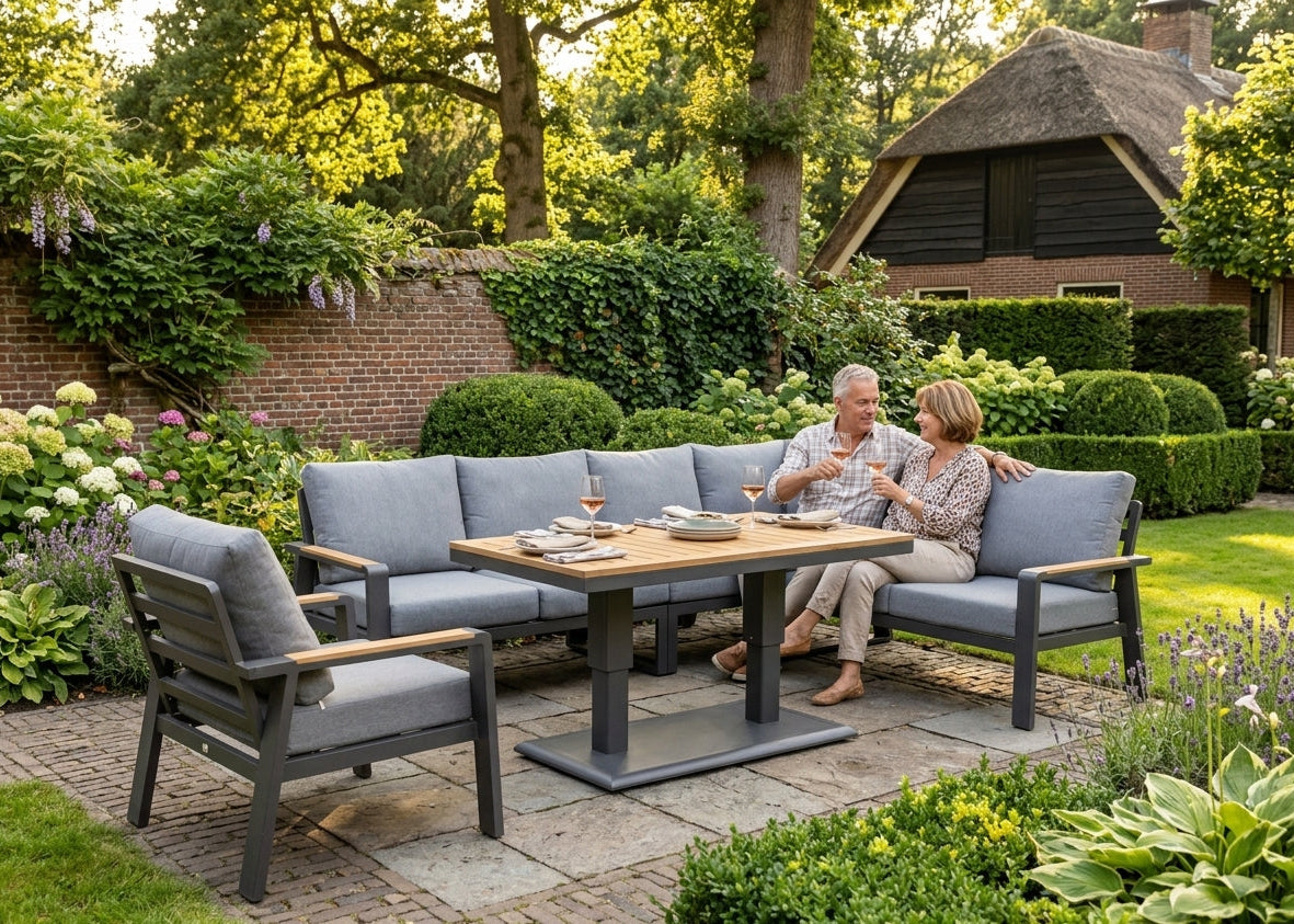 Lotte set antraciet met stoel nr.11