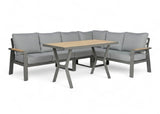 Aluminium Loungeset Hoekbank - Antraciet Frame - 5-delig - Belito Lotte - Hoge tafel