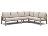 Belito Lotte Loungeset Hoekbank Nr.2 | Taupe Aluminium | 288 x 220 cm | 6-7 Personen