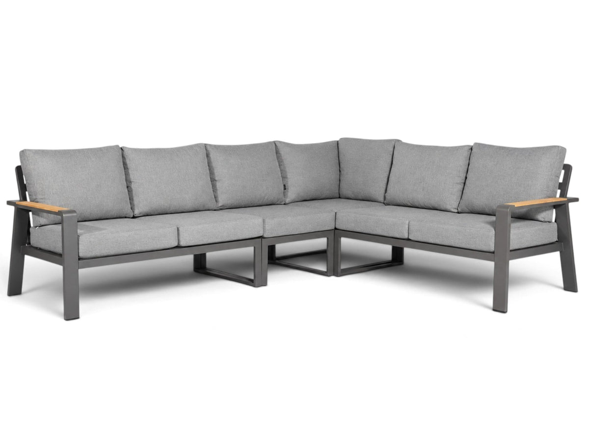 Belito lotte hoek loungeset antraciet zonder tafel