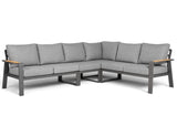 Belito lotte hoek loungeset antraciet zonder tafel