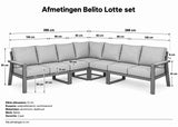 Belito Lotte Lounge Set Corner Sofa No. 14 | 288 x 288 cm | 6-seater