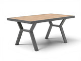 Belito Lotte Loungeset Hoekbank Nr. 4 | 288 x 220 cm | Met Vaste Diningtafel | Antraciet