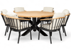 Apple Bee Condor 160cm dining rond tuinset 7-delig