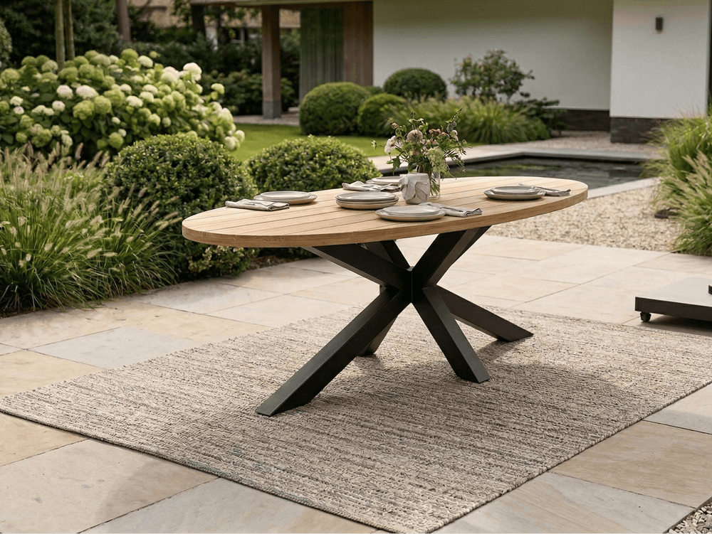 Apple Bee Condor Dining Tuinset 240 x 120 cm Ovaal | Aluminium Onderstel