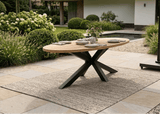 Apple Bee Milou Tuinset 6 persoons - 240 cm Ovaal - Aluminium