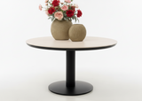 Apple Bee Melville dining tafel Ø140cm Sintered Stone - Black