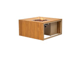 Easyfires Mida Vuurtafel 95 x 95 cm – Taupe - Inclusief Glasset