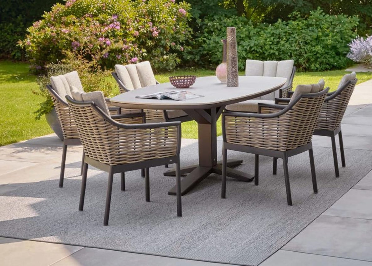 Apple Bee Milou & Zanzibar Tuinset | 220 cm | 7-delig | Black