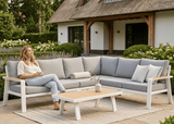 Belito Lotte Loungeset Hoekbank Nr. 1 | Wit Aluminium | 288 x 220 cm | 6-persoons
