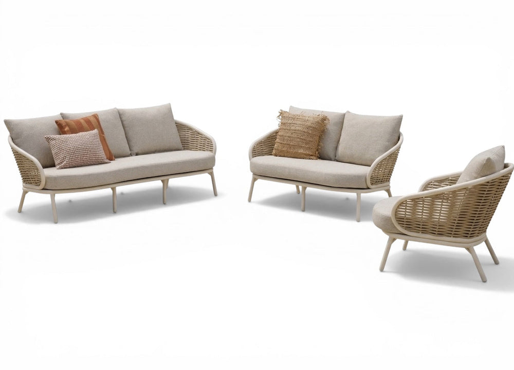 Apple Bee Pine Key Loungeset 3-delig Nr. 4 - Oyster