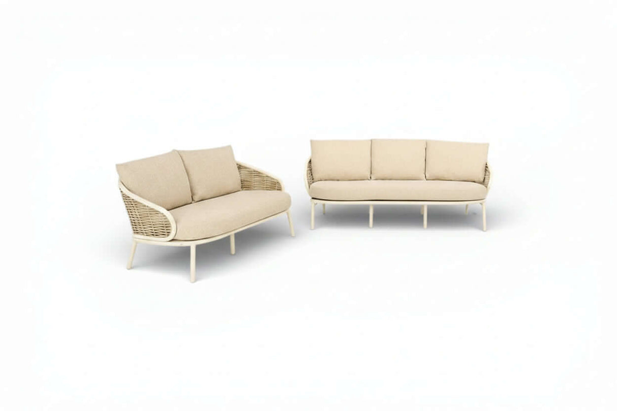 Apple Bee Pine Key Twee Loungebanken - Oyster