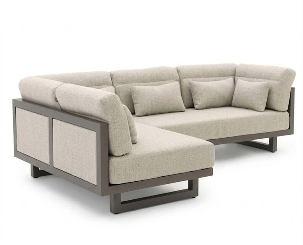 Santorini Upholstered chaise longue left