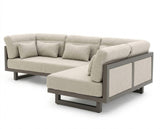 Santorini chaise longue right upholstered