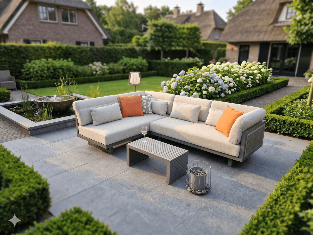 Apple Bee Santorini ROPE Loungeset | Chaise Longue | Links | 160 x 240 cm