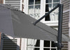 4 Seasons Outdoor Zweefparasol Siesta 300 x 300 cm - Charcoal frame - Mid-Grey doek