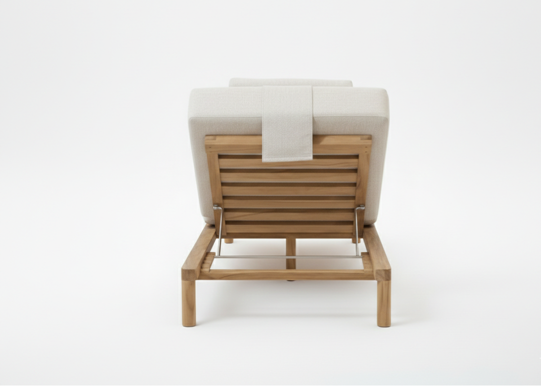 Belito Daan Ligbed - Teakhouten Lounge Ligbed - 205 x 85 cm