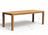 Belito®teak dining tuintafel 220x100x76cm