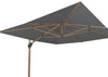 4Seasons Hacienda Zweefparasol 300 x 400 cm - Woodlook frame - Charcoal doek