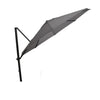 4Seasons Siesta Zweefparasol Ø 350 cm rond - Charcoal frame - Charcoal doek