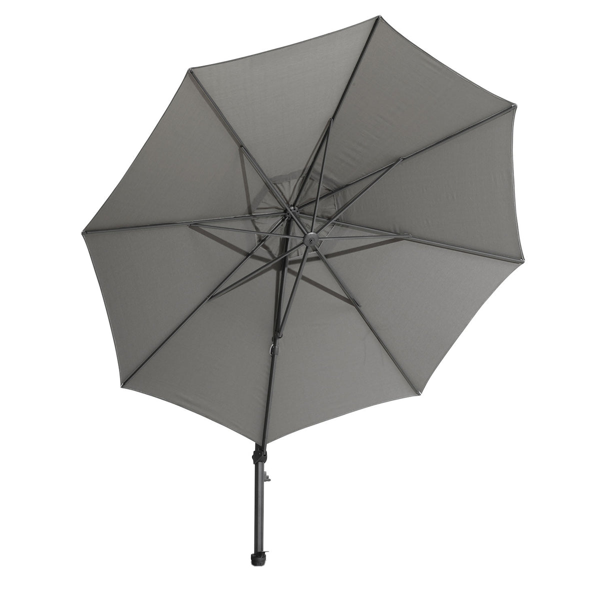 4Seasons Siesta Zweefparasol Ø350cm Rond - Charcoal Frame & Doek
