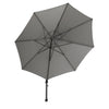 4Seasons Siesta Zweefparasol Ø 350 cm rond - Charcoal frame - Charcoal doek