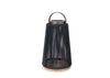EasyLight Valentino sfeerlamp tuin solar - aluminium + teakhout - antraciet - 56 cm - koepelvorm