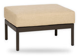 Apple Bee Murni hocker voetenbank Bronze met Cotton Flower BEE WETT® kussen – vrijstaand