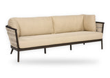 Apple Bee Murni loungebank 217 cm 3-zits Bronze met Sand rope en Cotton Flower BEE WETT® kussens – vrijstaand