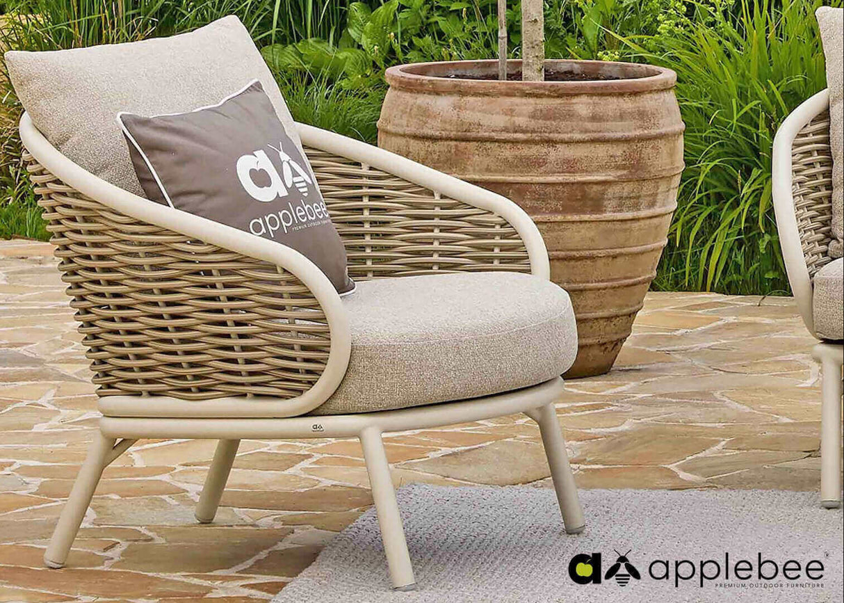 Apple Bee Pine Key Loungeset 5-delig Nr. 1 - Oyster