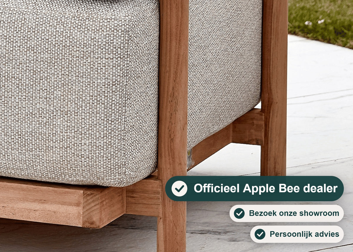 Apple Bee St. Lucia Loungeset 6-delig, SVLK Teak, Bee Wett Kussens – foto 9 – Officieel Apple Bee dealer
