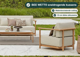 Apple Bee St. Lucia Loungeset 5-delig Rechts, SVLK Teak, 2 Tafels, Bee Wett Kussens – foto 3 – BEE WETT® sneldrogende kussens