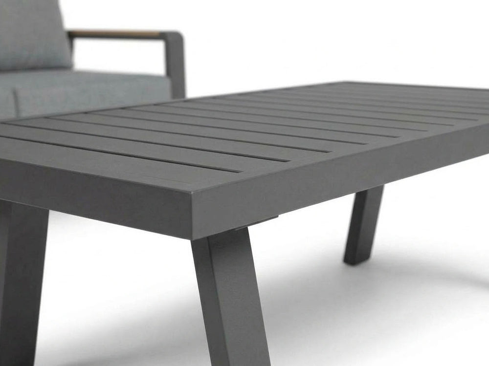 Belito Lotte koffietafel antraciet aluminium, 120 x 60 cm