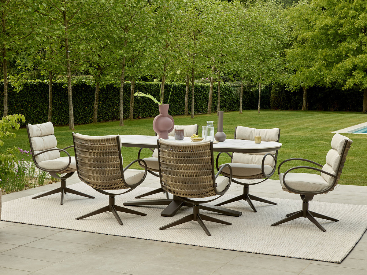 Apple Bee Zanzibar & Camp Bay Garden Set | 220 cm | 7-piece | Bronze