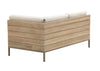Achterkant van de Apple Bee Long Island loungeset, met zicht op de sterke structuur.