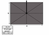 4Seasons Hacienda Zweefparasol 300x400cm - Charcoal Frame & Doek