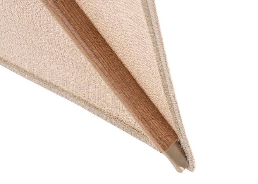 4Seasons Hacienda Zweefparasol 300x400cm - Woodlook Frame Sand Doek