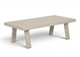 Belito® Koffietafel Birmingham/Lotte 121 x 60 cm – Taupe/Aluminium